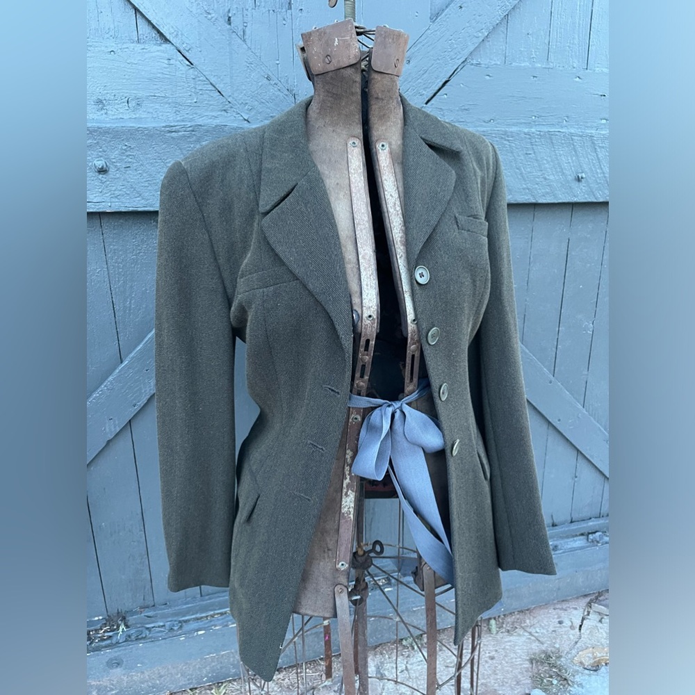 Long brown suit coat
